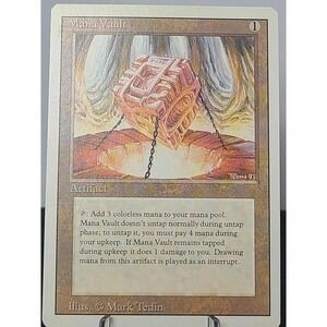 Mana Vault – MTG Revised Edition (1994) – Vintage Artifact – LP